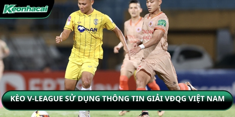 Kèo V-League sử dụng thông tin giải VĐQG Việt Nam